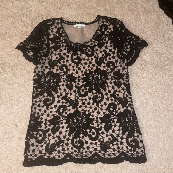 Jade Black lace Shirt - Picture 6 of 7